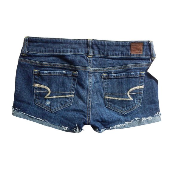 Size: 6 American Eagle Artist Women's Distressed Cut-off Denim Shorts - Picture 2 of 11